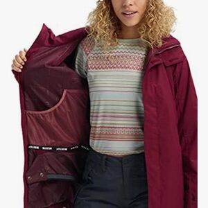 BURTON DryRide Jet Set Hooded Parka Shell Ski Coat Snowboarding Jacket